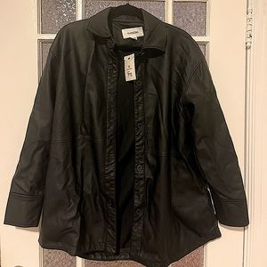 Faux Leather Shacket, NWT from glassons